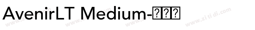 AvenirLT Medium字体转换
